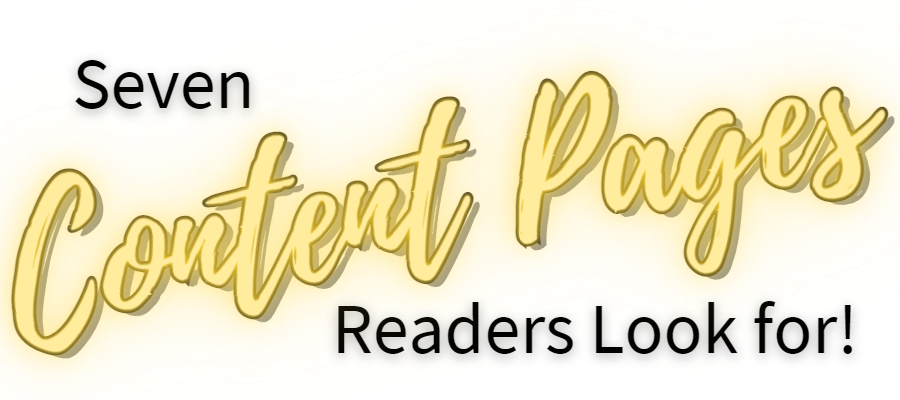 Check out the 7 content pages readers are looking for when they come to your author website.